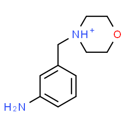 ChemSpider 2D Image | 4-(3-Aminobenzyl)morpholin-4-ium | C11H17N2O
