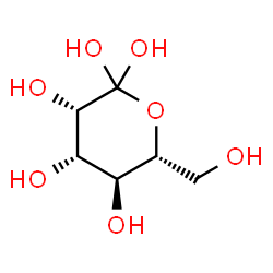 ChemSpider 2D Image | (3S,4S,5S,6R)-6-(Hydroxymethyl)tetrahydro-2H-pyran-2,2,3,4,5-pentol | C6H12O7