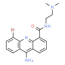 ChemSpider 2D Image | 9-Amino-5-bromo-N-[2-(dimethylamino)ethyl]-4-acridinecarboxamide | C18H19BrN4O