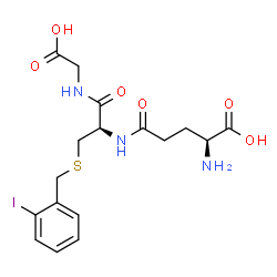 ChemSpider 2D Image | L-gamma-Glutamyl-S-(2-iodobenzyl)-L-cysteinylglycine | C17H22IN3O6S