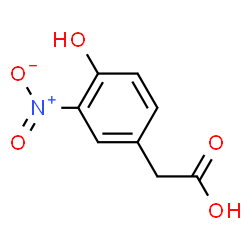 ChemSpider 2D Image | 4-Hydroxy-3-nitrophenylacetic acid | C8H7NO5