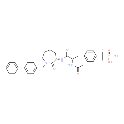 ChemSpider 2D Image | N-ACETYL-N-[1-(1,1'-BIPHENYL-4-YLMETHYL)-2-OXOAZEPAN-3-YL]-4-[DIFLUORO(PHOSPHONO)METHYL]PHENYLALANINAMIDE | C31H34F2N3O6P