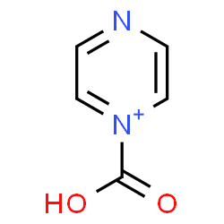 ChemSpider 2D Image | 1-Carboxypyrazin-1-ium | C5H5N2O2