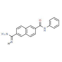 ChemSpider 2D Image | 6-Carbamimidoyl-N-phenyl-2-naphthamide | C18H15N3O