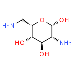 ChemSpider 2D Image | 2,6-Diamino-2,6-dideoxy-beta-L-idopyranose | C6H14N2O4