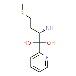 ChemSpider 2D Image | (2S)-2-AMINO-4-(METHYLSULFANYL)-1-PYRIDIN-2-YLBUTANE-1,1-DIOL | C10H16N2O2S