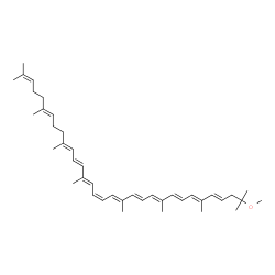 ChemSpider 2D Image | (3E,15cis)-1-Methoxy-3,4-didehydro-1,2,7',8'-tetrahydro-psi,psi-carotene | C41H60O