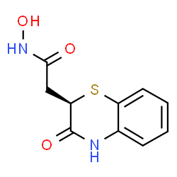 ChemSpider 2D Image | 2-(3,4-DIHYDRO-3-OXO-2H-BENZO[B][1,4]THIAZIN-2-YL)-N-HYDROXYACETAMIDE | C10H10N2O3S