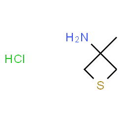 ChemSpider 2D Image | 3-Methyl-3-thietanamine hydrochloride (1:1) | C4H10ClNS