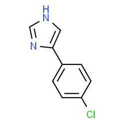 ChemSpider 2D Image | 4-(4-Chlorophenyl)imidazole | C9H7ClN2