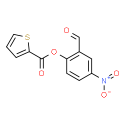 ChemSpider 2D Image | 2-Formyl-4-nitrophenyl 2-thiophenecarboxylate | C12H7NO5S