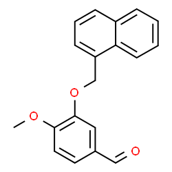 ChemSpider 2D Image | 4-Methoxy-3-(1-naphthylmethoxy)benzaldehyde | C19H16O3