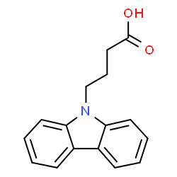 ChemSpider 2D Image | CARBAZOLE BUTANOIC ACID | C16H15NO2