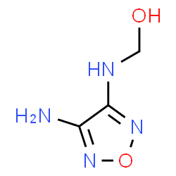 ChemSpider 2D Image | [(4-Amino-1,2,5-oxadiazol-3-yl)amino]methanol | C3H6N4O2