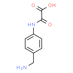 ChemSpider 2D Image | [[4-(AMINOMETHYL)PHENYL]AMINO]OXO-ACETIC ACID, | C9H10N2O3