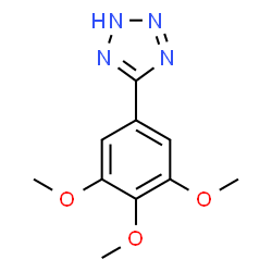 ChemSpider 2D Image | 5-(3,4,5-Trimethoxyphenyl)-2H-tetrazole | C10H12N4O3