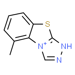 ChemSpider 2D Image | 5-Methyl-1H-[1,2,4]triazolo[3,4-b][1,3]benzothiazol-4-ium | C9H8N3S