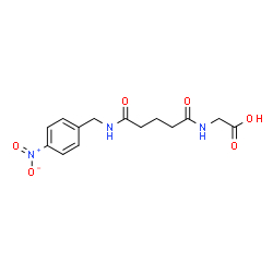 ChemSpider 2D Image | p-nitrobenzyl glutaryl glycinic acid | C14H17N3O6