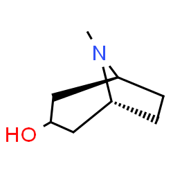 ChemSpider 2D Image | (1R,5S)-8-Methyl-8-azabicyclo[3.2.1]octan-3-ol | C8H15NO