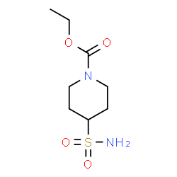 ChemSpider 2D Image | Ethyl 4-sulfamoyl-1-piperidinecarboxylate | C8H16N2O4S