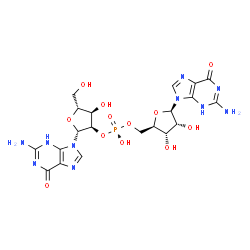 ChemSpider 2D Image | GUANYLYL-2',5'-PHOSPHOGUANOSINE | C20H25N10O12P