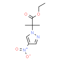 ChemSpider 2D Image | ethyl 2-methyl-2-(4-nitropyrazol-1-yl)propanoate | C9H13N3O4