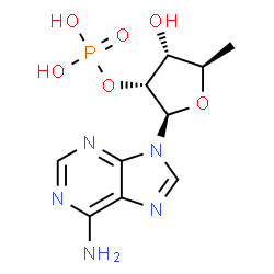 ChemSpider 2D Image | 5'-Deoxy-2'-adenylic acid | C10H14N5O6P