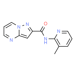 ChemSpider 2D Image | N-(3-Methyl-2-pyridinyl)pyrazolo[1,5-a]pyrimidine-2-carboxamide | C13H11N5O