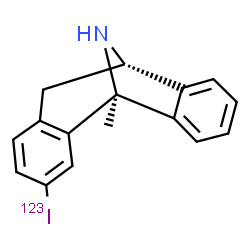 ChemSpider 2D Image | (1R,9S)-4-(~123~I)Iodo-1-methyl-16-azatetracyclo[7.6.1.0~2,7~.0~10,15~]hexadeca-2,4,6,10,12,14-hexaene | C16H14123IN