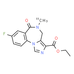 ChemSpider 2D Image | FLUMAZENIL C-11 | C1411CH14FN3O3