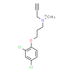 ChemSpider 2D Image | N-[3-(2,4-Dichlorophenoxy)propyl]-N-(~11~C)methyl-2-propyn-1-amine | C1211CH15Cl2NO