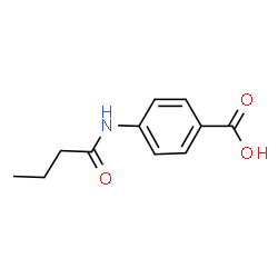 ChemSpider 2D Image | 4-butanamidobenzoic acid | C11H13NO3