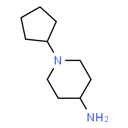 ChemSpider 2D Image | 1-Cyclopentyl-4-piperidinamine | C10H20N2