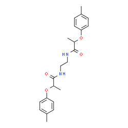 ChemSpider 2D Image | N,N'-1,2-Ethanediylbis[2-(4-methylphenoxy)propanamide] | C22H28N2O4