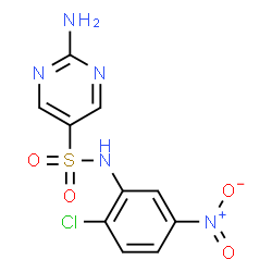 ChemSpider 2D Image | 2-Amino-N-(2-chloro-5-nitrophenyl)-5-pyrimidinesulfonamide | C10H8ClN5O4S