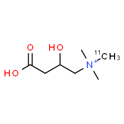 ChemSpider 2D Image | 3-Carboxy-2-hydroxy-N,N-dimethyl-N-(~11~C)methyl-1-propanaminium | C611CH16NO3