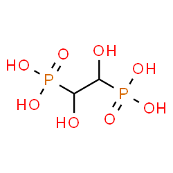 ChemSpider 2D Image | (1,2-Dihydroxy-1,2-ethanediyl)bis(phosphonic acid) | C2H8O8P2