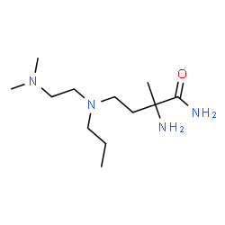 ChemSpider 2D Image | 4-{[2-(Dimethylamino)ethyl](propyl)amino}isovalinamide | C12H28N4O