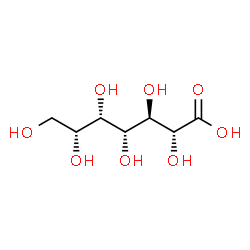 ChemSpider 2D Image | (2R,3R,4R,5S,6R)-2,3,4,5,6,7-Hexahydroxyheptanoic acid | C7H14O8
