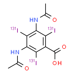 ChemSpider 2D Image | DIATRIZOIC ACID I-131 | C11H9131I3N2O4