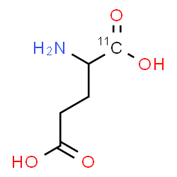 ChemSpider 2D Image | (1-~11~C)Glutamic acid | C411CH9NO4