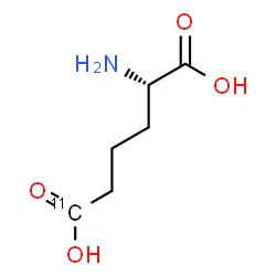 ChemSpider 2D Image | (2S)-2-Amino(6-~11~C)hexanedioic acid | C511CH11NO4