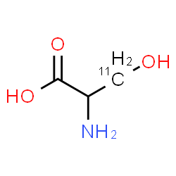 ChemSpider 2D Image | (3-~11~C)Serine | C211CH7NO3