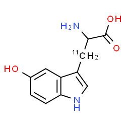 ChemSpider 2D Image | 5-Hydroxy(beta-~11~C)tryptophan | C1011CH12N2O3