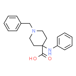 ChemSpider 2D Image | 1-benzyl-4-anilinopiperidine-4-carboxylic acid | C19H22N2O2