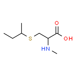 ChemSpider 2D Image | S-sec-Butyl-N-methylcysteine | C8H17NO2S