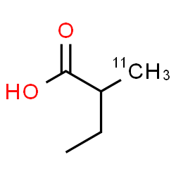 ChemSpider 2D Image | 2-(~11~C)Methylbutanoic acid | C411CH10O2