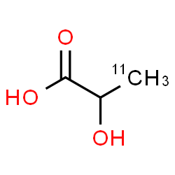 ChemSpider 2D Image | 2-Hydroxy(3-~11~C)propanoic acid | C211CH6O3