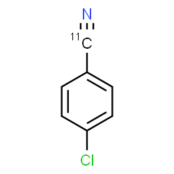 ChemSpider 2D Image | 4-Chloro(cyano-~11~C)benzonitrile | C611CH4ClN