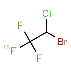 ChemSpider 2D Image | 2-Bromo-2-chloro-1,1-difluoro-1-(~18~F)fluoroethane | C2HBrClF218F